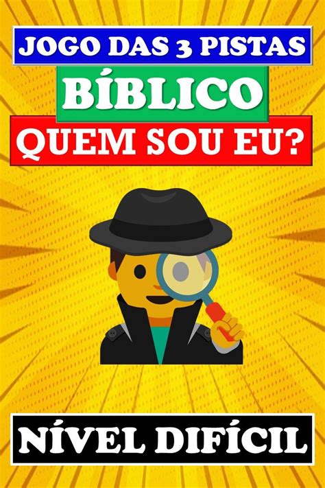 jogo das tres pistas biblico - Jogo das três pistas 